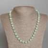 Collar de amazonita, piedra natural, cuentas lisas, diámetro 8,5 mm, longitud 50 cm