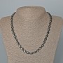 Collar de hematita rectangular, dimensiones 7×8×5 mm ±, longitud 50 cm ±