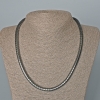 Collar de hematita «Zigzag», diámetro 6×5 mm, longitud 48 cm