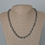 Collar de hematita con calaveras, diámetro 8×10×7,5 mm, longitud 48 cm