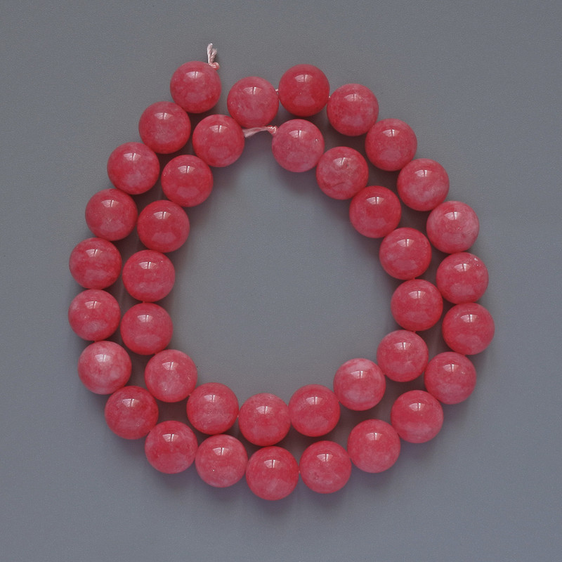 Cuentas de turmalina lisas de 10 mm, longitud 38 cm, en hilo