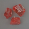 Colgante de calcedonia en bruto, piedra natural, diámetro de 20x29 a 27x34 mm, surtido