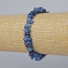 Pulsera de kianita natural, trocitos, diámetro 7×3 mm ±, longitud 18 cm ± (elástico)