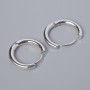 Ganchos Congo para pendientes, color plateado, par 18×19 mm, 5×3 mm