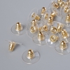Tapones para pendientes, diámetro 12 mm, pack de 32 uds., color dorado del metal