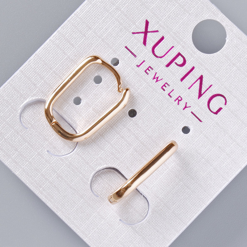 Pendientes Xuping, diámetro 17×2,5 mm, baño de oro 18 quilates