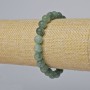 Pulsera de jadeíta con cuentas lisas 8,5 mm