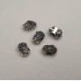 Abalorio 'Erizo', diámetro 12,5×9,5 mm, agujero 4,5 mm, presentación 20 g, 9 piezas
