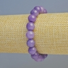Pulsera de Lepidolita prensada, cuentas lisas, diámetro 10,5 mm, elástico, longitud 18 cm+