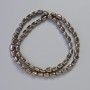 Cuentas de hematita bronce ovaladas, diámetro 7×5 mm, longitud 40 cm aprox (hilo)
