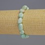 Pulsera facetada de amazonita natural