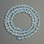 Cuentas facetadas de topacio natural, diámetro 4 mm, longitud 38 cm ±