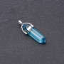Colgante hexagonal azul 41×34×9 mm