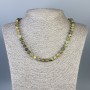 Collar de grossular (granate verde) bolas lisas de 7 mm +/-, longitud 50 cm