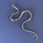 Broche serpiente de metal plateado 98×50 mm+