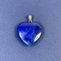 Colgante Corazón de Lapislázuli teñido 25×25×8×30 mm+