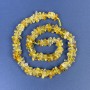 Cuentas de citrino trocito 12×4 mm, en hilo, longitud 40 cm+