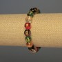Pulsera de vidrio con cuentas lisas, diámetro 10 mm ±, 18 cm ±, elástica
