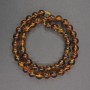 Cuentas de ámbar, bolas lisas, diámetro 8 mm ±, longitud 40 cm ±