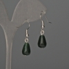 Pendientes de crisoprasa en forma de gota 8×12 mm +-, longitud 32 mm+