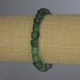 Pulsera de crisoprasa en cubos 7×7 mm, longitud 18 cm, elástica