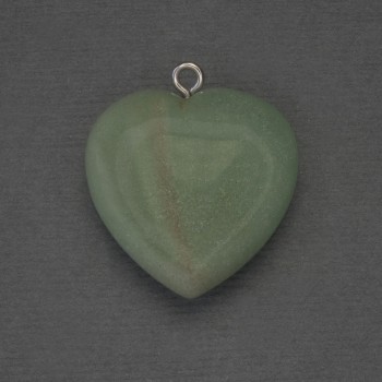 Colgante Corazón de Jade 25×25×27 mm+