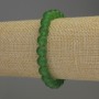 Pulsera de crisoprasa con bolas lisas, diámetro 8 mm ±, longitud 18 cm ±, elástica
