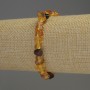 Pulsera de trocitos de ámbar 6–9×4–5 mm, longitud 18 cm, elástica