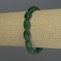 Pulsera de crisoprasa ovalada, diámetro 13×9 mm, longitud 18 cm, elástica