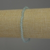 Pulsera elástica de topacio natural con monedas facetadas, diámetro 4 mm, longitud 18 cm