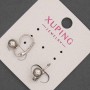 Pendientes Xuping rodio 6x15 mm