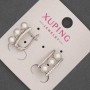 Pendientes Xuping rodio con perlas 8×16 mm +