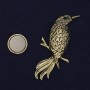 Broche magnético Pájaro con strass dorado 55×27 mm+