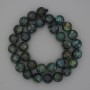 Cuentas de turquesa africana, bolitas lisas de 12 mm de diámetro, en hilo, longitud 39 cm (+)