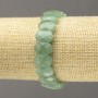 Pulsera elástica de nefrita facetada