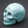 Recuerdo de turquesa natural en forma de calavera «Yorik» 38×49×34 (±) mm