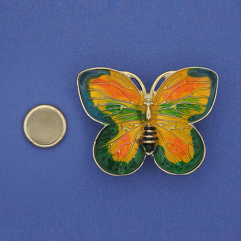 Broche Mariposa con esmalte en imán
