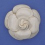 Broche Flor esmaltado en dorado de metal, 45 mm+