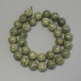 Cuentas de serpentina — bolas lisas de 12 mm, longitud 39 cm, en hilo