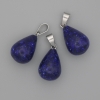 Colgante en forma de gota de lapislázuli 19×13 mm ±, longitud 29 mm ±