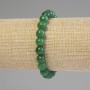 Pulsera de crisoprasa: bolas lisas, diámetro 8 mm, longitud 18 cm, elástica