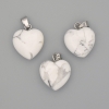Colgante «Corazón» de caolín 15x15x23 mm+
