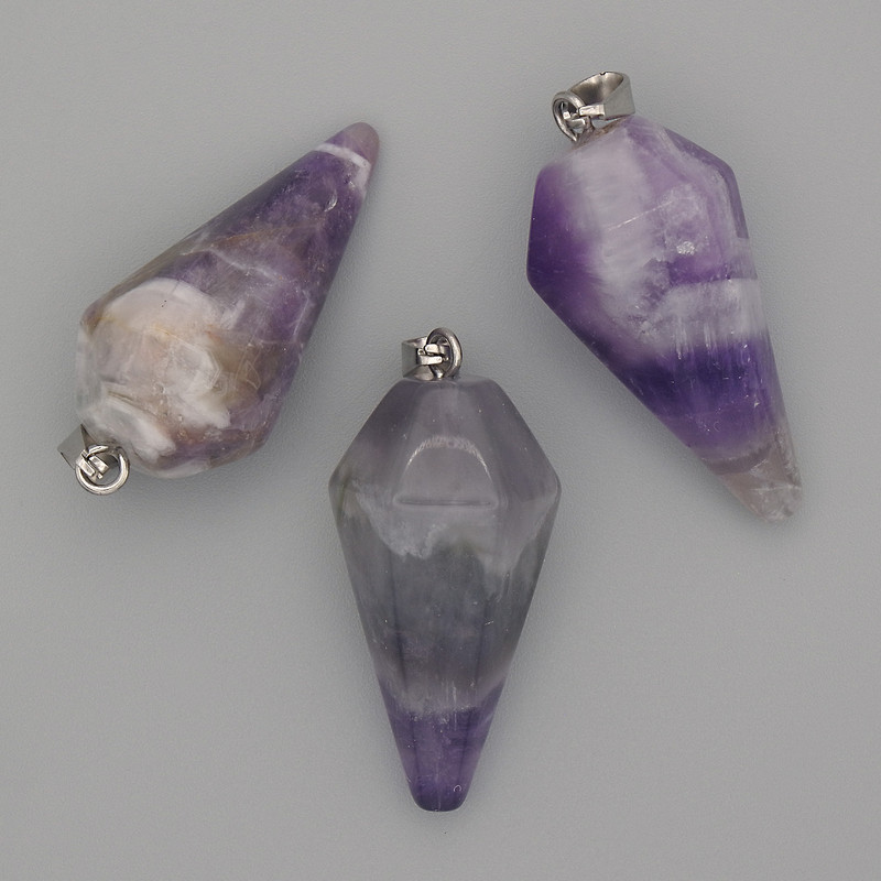 Colgante «Péndulo» de amatista 38×28×14 mm+