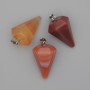 Colgante «Péndulo» de cornalina 28x20x14 mm+