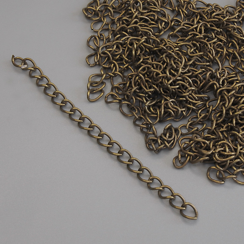 Cadena extensora adicional de 7 cm - color bronce (34 g ±)