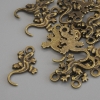Colgante Salamandra, color bronce antiguo, diámetro 22×12 mm ± empaque 15 uds
