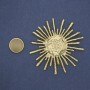 Broche Sol, metal dorado, magnético