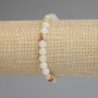 Pulsera de ónix con cuentas lisas de 6 mm, longitud 18 cm, elástica