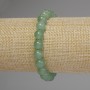 Pulsera de jade con cuentas lisas, diámetro 8,5 mm, longitud 18 cm, elástica