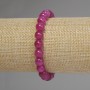 Pulsera de turmalina, bolas lisas, diámetro 8 mm ±, longitud 18 cm, elástica